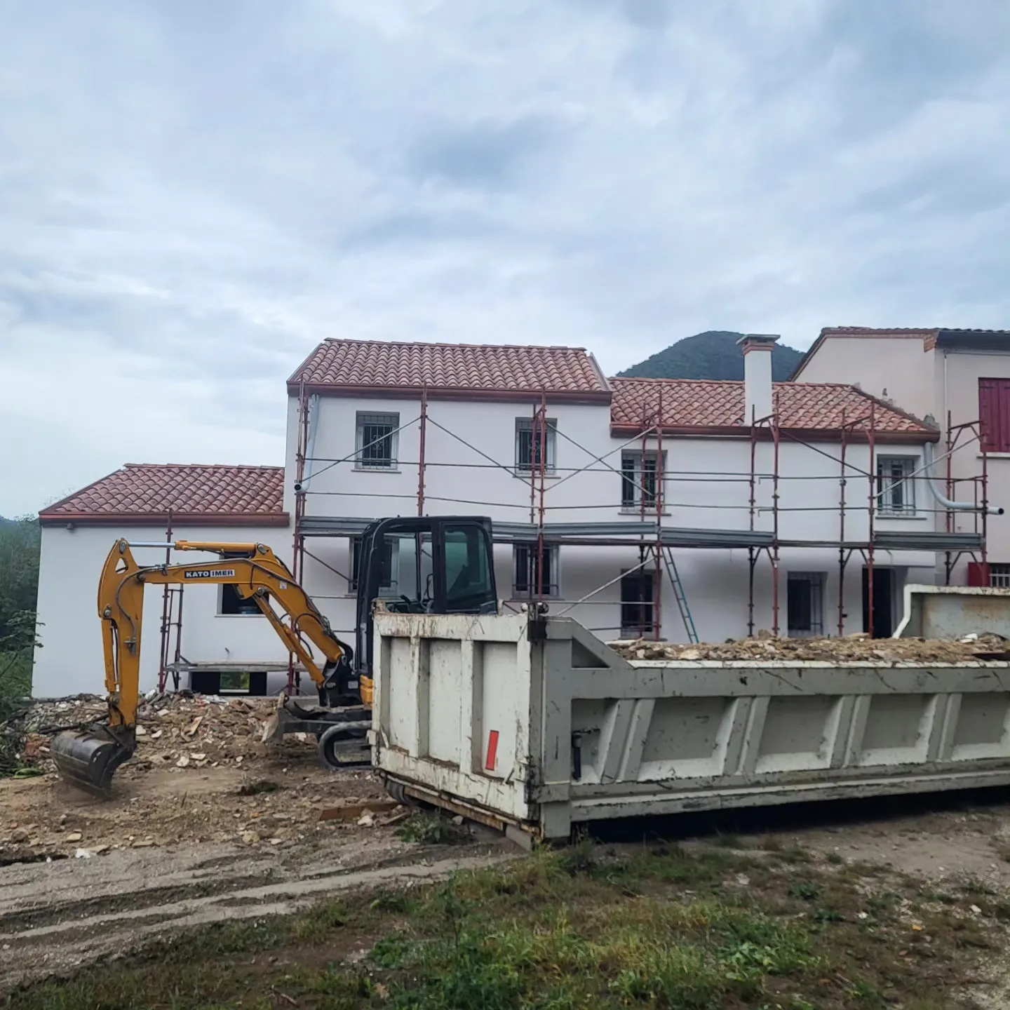 Preparazione area di cantiere