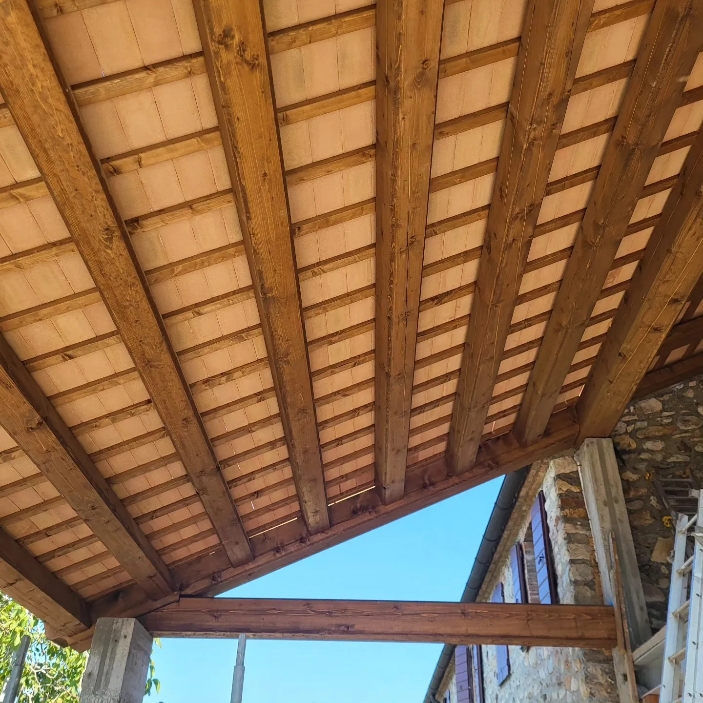 Struttura tetto in legno